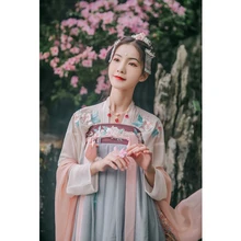 Женские древние платья в стиле ретро, традиционная китайская фея, элегантные костюмы для танцев Hanfu, восточные династии Цин, костюмы для выступлений