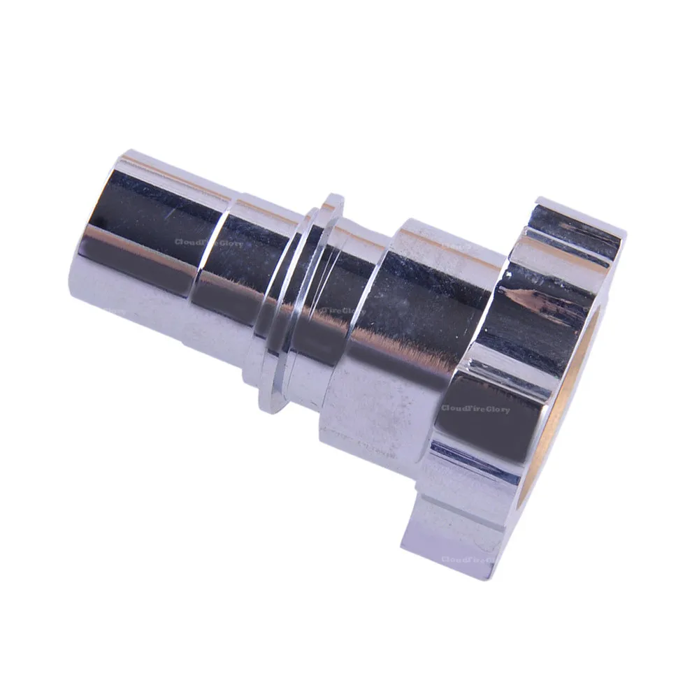 CloudFireGlory For PPS Spray Gun Fast Joint Threadless Silver Cup Convertor Quick Connector Hopper Adapter Copper