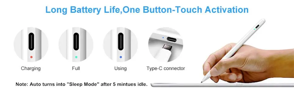 Обновленный стилус с отбраковкой ладони для iPad Pro 12,9 11 дюймов 10,2/ 6th 9,7/Air 3/Mini 5 для Apple Pencil 2