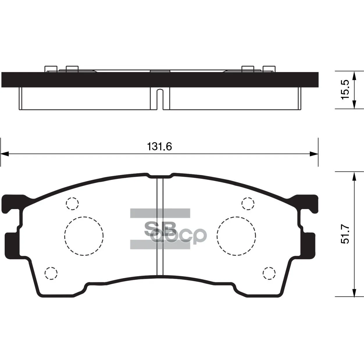 Колодки Тормозные Mazda 323/626/Premacy 92- Передние Sangsin Brake Sp2018 Sangsin brake арт. SP2018