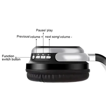 

Free Shipping Stereo Audio Mp3 Bluetooth Headset Wireless Headphones Earphone With Micphone For Iphone Xiaomi For Android