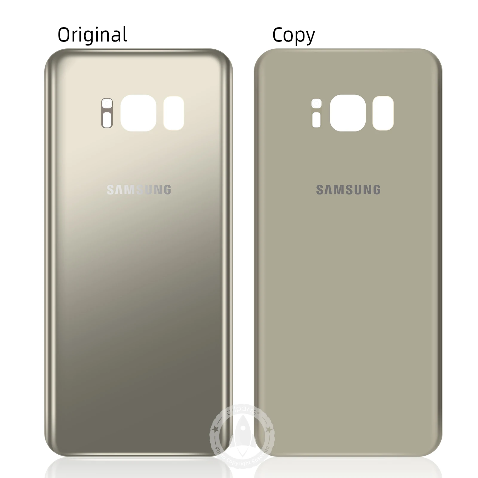 Samsung стеклянный Телефон задняя батарея Дверь для samsung S8 корпус SM-G9500 Корпус задняя крышка чехол с объективом