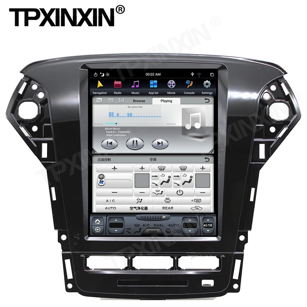 128G Tesla Screen DSP Carplay Android Car Radio 2 Din Stereo Receiver For Ford Mondeo MK4 2011 2012 2013 GPS Recorder Audio Unit