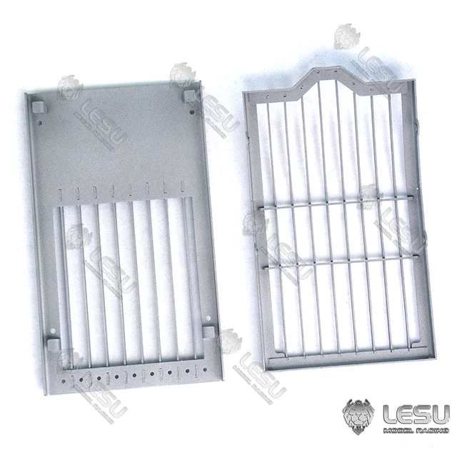 Metal Cabin Protective Fences Glass Safety for LESU 1/14 RC Hydraulic Carter 374 Excavator DIY Model Car 3