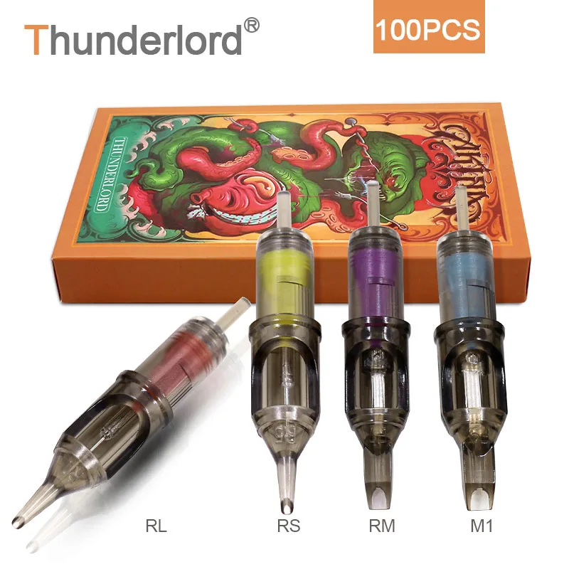 

100pcs RL RS RM M1 Tattoo Cartridge Needles For Tattoo Rotary Pen Disposable Sterile Liner Shader Magnum Tattoo Needles Supplies