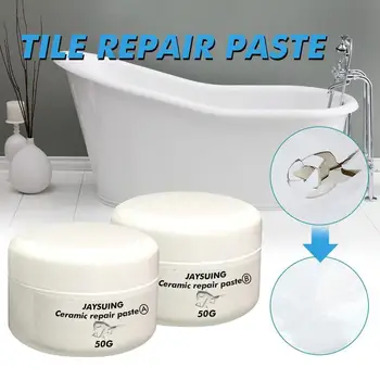 

2PC Paint repair wax Ceramic repair paste Tub Toilet Porcelain scratch dent defect no unpleasant smell waterproof washable
