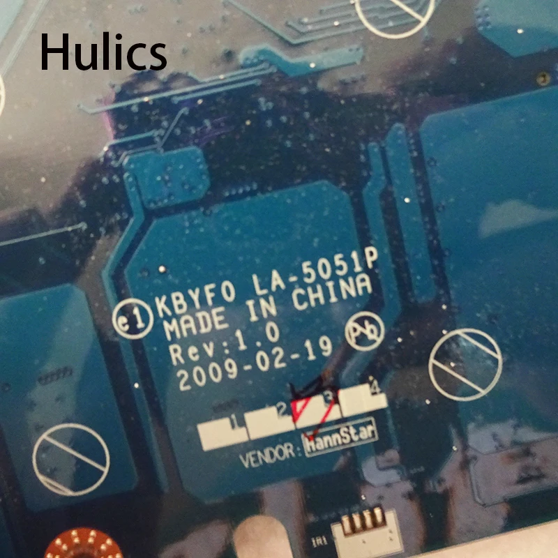 Hulics Original MBBDU02001 Motherboard For Acer Packard LJ71 J73 For Gateway NV72 NV73 NV76 BOARD LA-5051P Free CPU