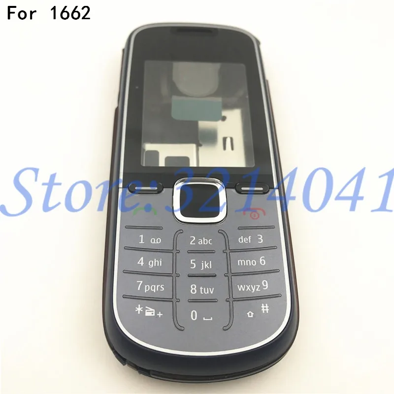 Чехол с полным корпусом для Nokia 1662 передняя рамка клавиатурой стекло + средняя