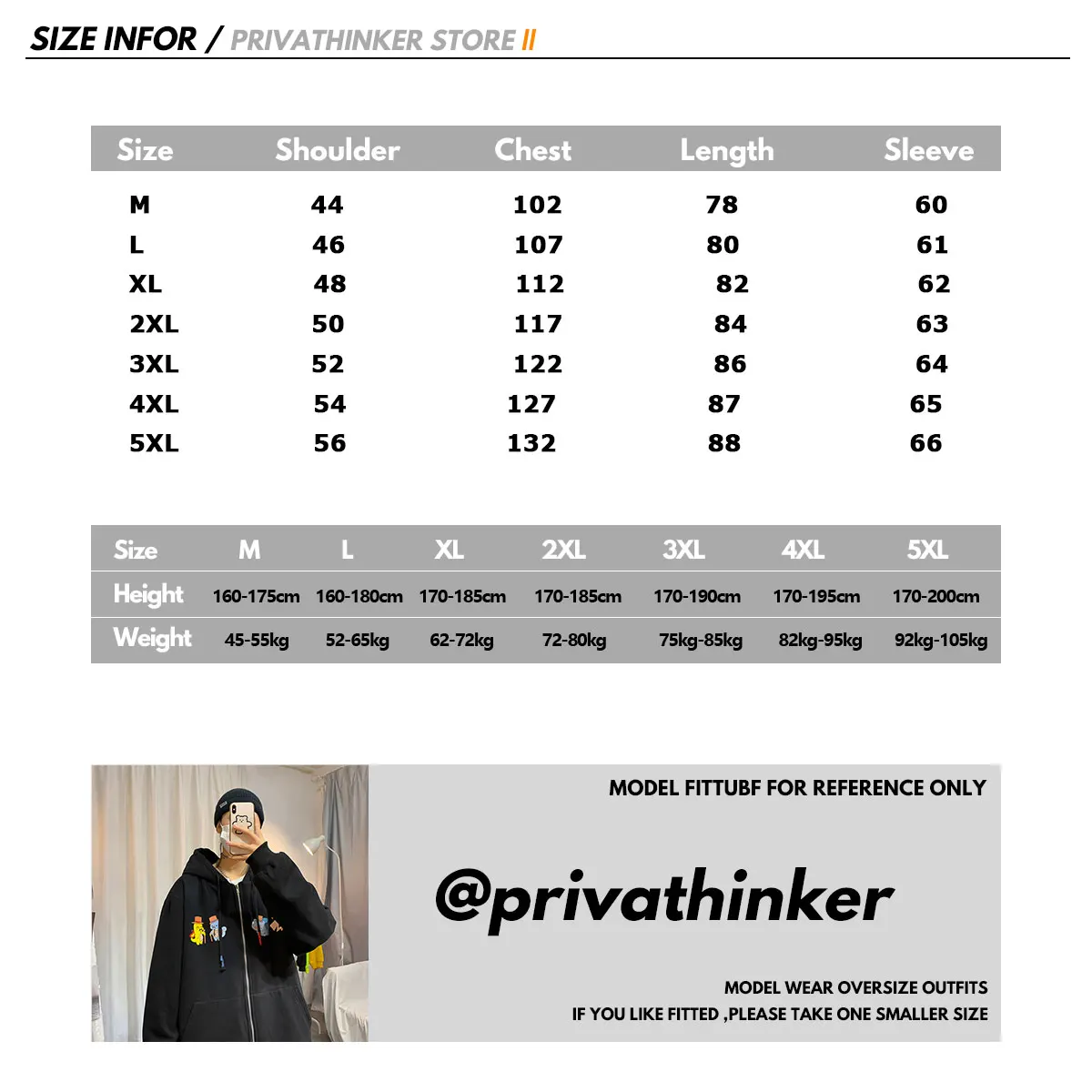 Privathinker, мужская осенне-зимняя куртка с мультяшным принтом, Мужская утолщенная теплая Модная куртка с капюшоном, мужская мода, модные куртки, одежда 5XL