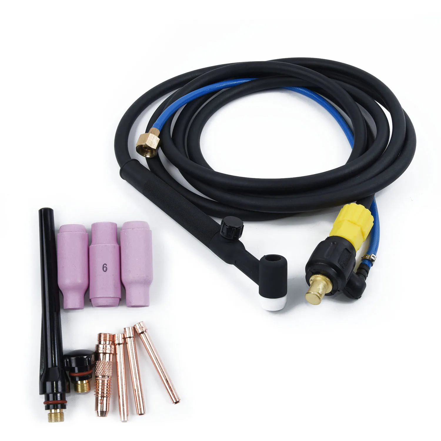 

WP 17V Tig Welding Head Torch Tool Flexible Head With Gas Valved 35/50 4M Cable for existing TIG torches
