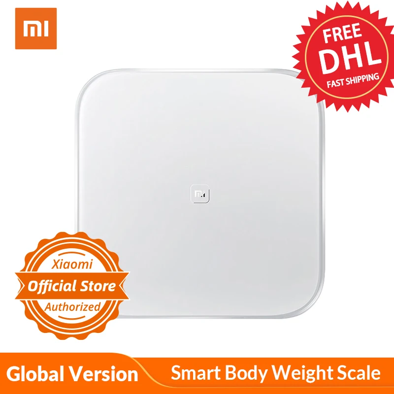 Глобальная версия Xiaomi Smart Scale Mi Body Weight цифровые весы с поддержкой Android 4 или iOS 7 0