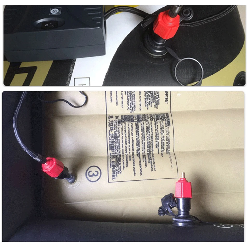 5pcs/Set Pump Adaptor Air Pump Converter Nylon Alloy Solid 4 Conventional Air Valve Attachment for Airbed Inflatable Boats