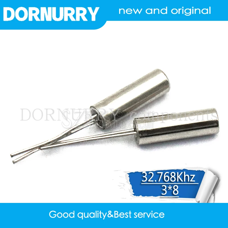 

1pcs 32.768KHz Error 20ppm 3*8 32.768K 12.5pF Cylinder quartz resonator DORNURRY