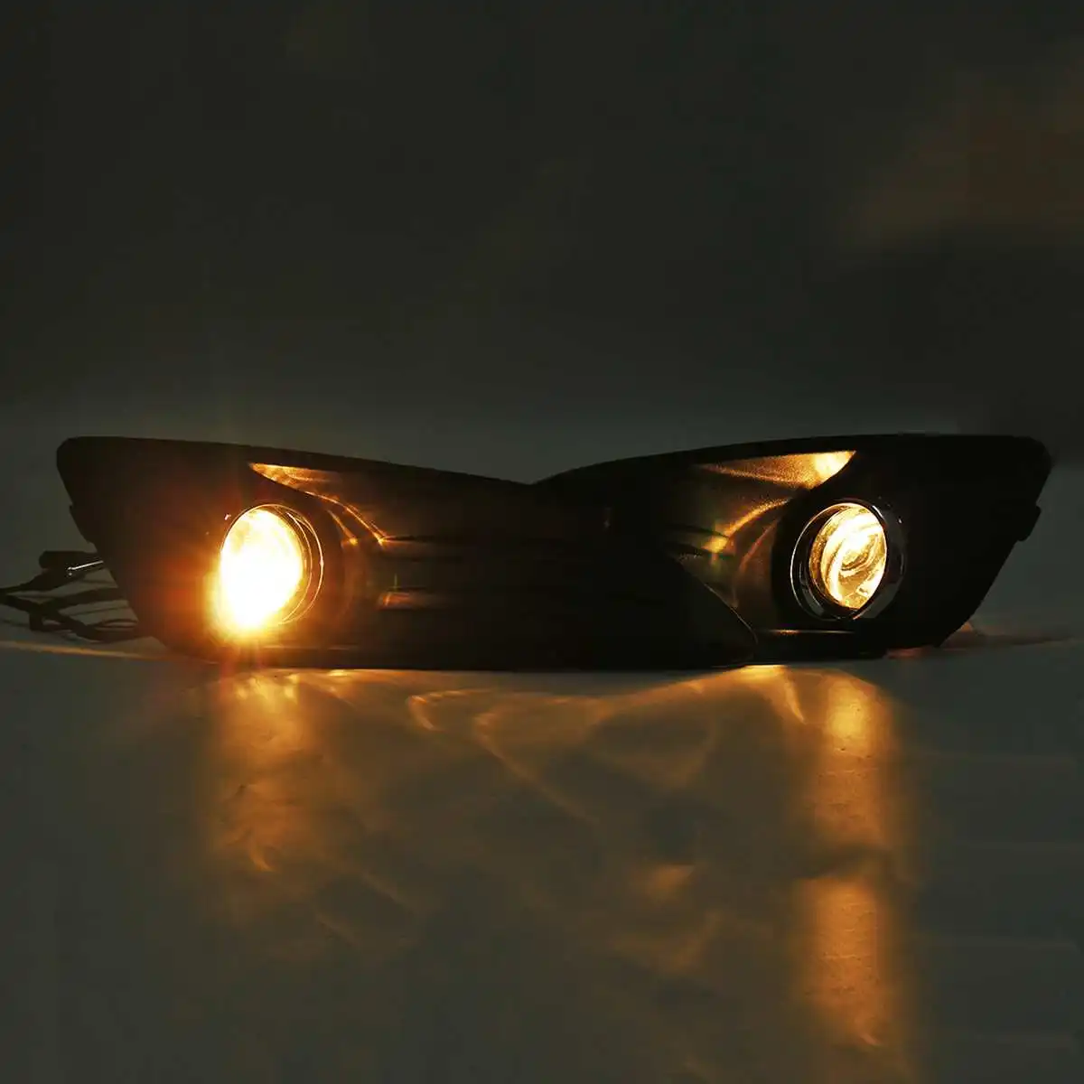 Автомобильный противотуманный светильник для Ford Fiesta 2013,,,,, автомобильная передняя противотуманная фара с лампочкой переключения грилей, крышка бампера, головной светильник