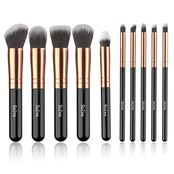 

Makeup Brushes, 10pcs Makeup Brush Set Synthetic Cosmetics Foundation Powder Concealers Blending Eye Shadows Brush Sets