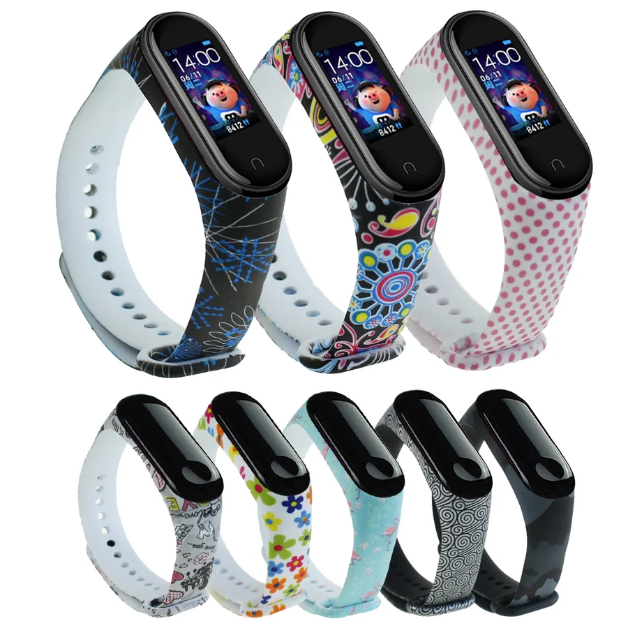 Ремешок для miband 4 браслет xiaomi mi band 3 аксессуары Mi Band ремешок смарт браслета из