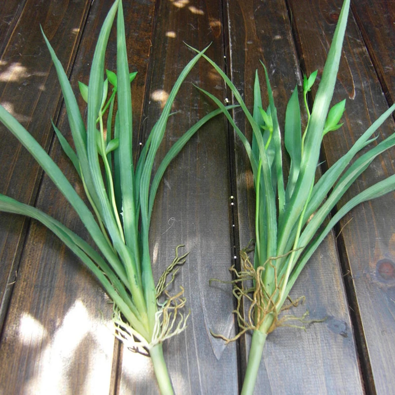 

Artificial Green Chlorophytum Indoor Fake Plant Leaves Hanging Home Decor New