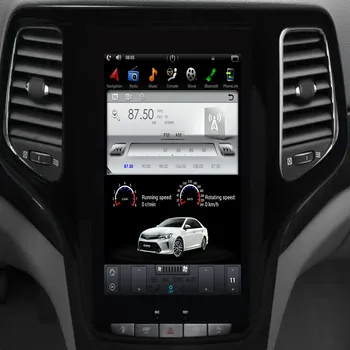 

Android Tesla style Car GPS Navigation For JEEP Grand Cherokee 2014-2018 gold and black headunit multimedia player No DVD player
