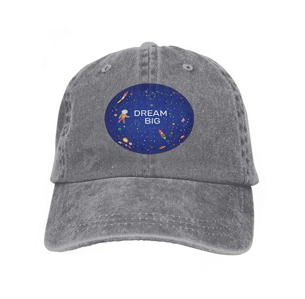 Бейсбольная кепка в стиле хип-хоп, шапка для мальчиков и девочек, рисунок космоса и звезд, серый цвет