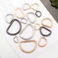 Bag Accessories Hardware Buckle Gold and Silver Metal Buckle Bag Strap Buckle D Buckle Connection Backpack Buckle