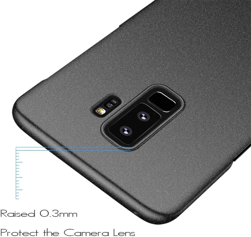 Custodia Super Rigida Per Samsung Galaxy S9 Plus Materiale Sottile Cover Per Telefono Pc Per Samsung Galaxy S9 Plus Custodia In Plastica Nera Opaca