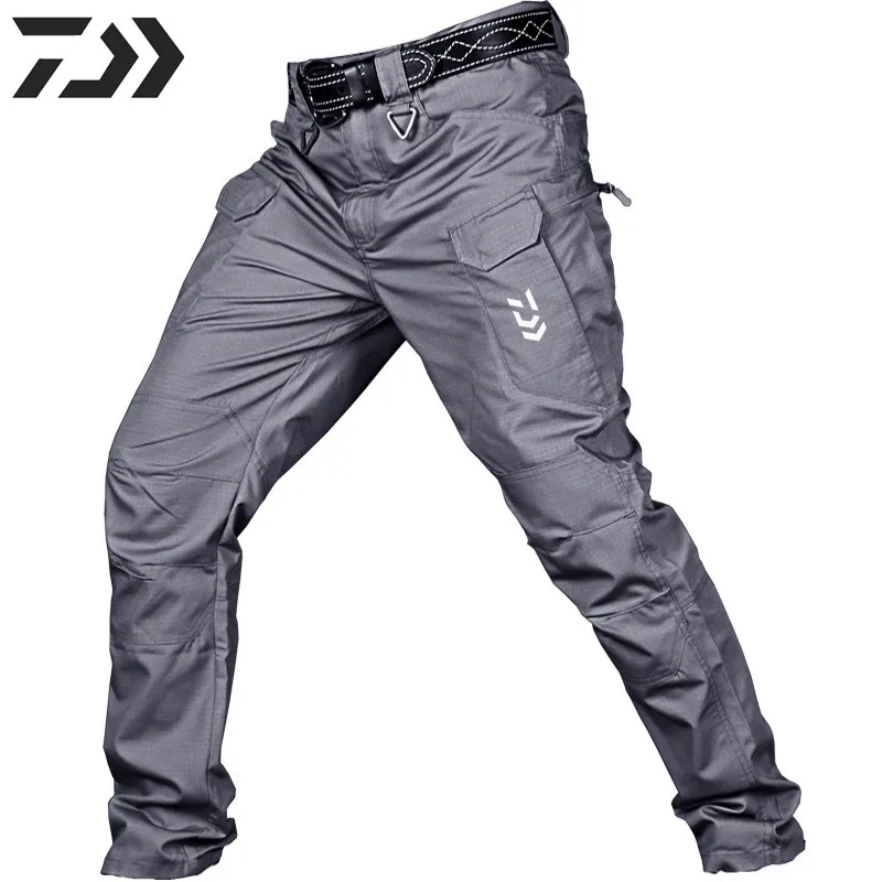 Fishing Pants Waterproof Fishing Clothes Hiking Multi Pocket Durable