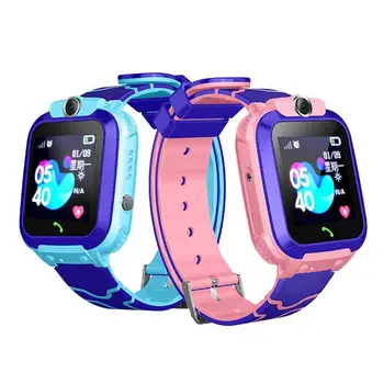 

Q12 Waterproof Smart Watch Children Digital Wristwatch GPS Tracker SOS Call Camera Baby Watch For IOS Android Kids Toy Gift