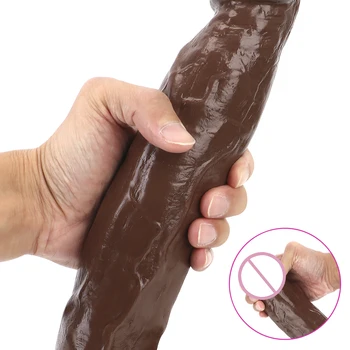 OLO Female Masturbator Sex Toys for Women 31cm Giant Extreme Huge Super Big Dildos Flexible with Suction Cup Realistic Penis 2