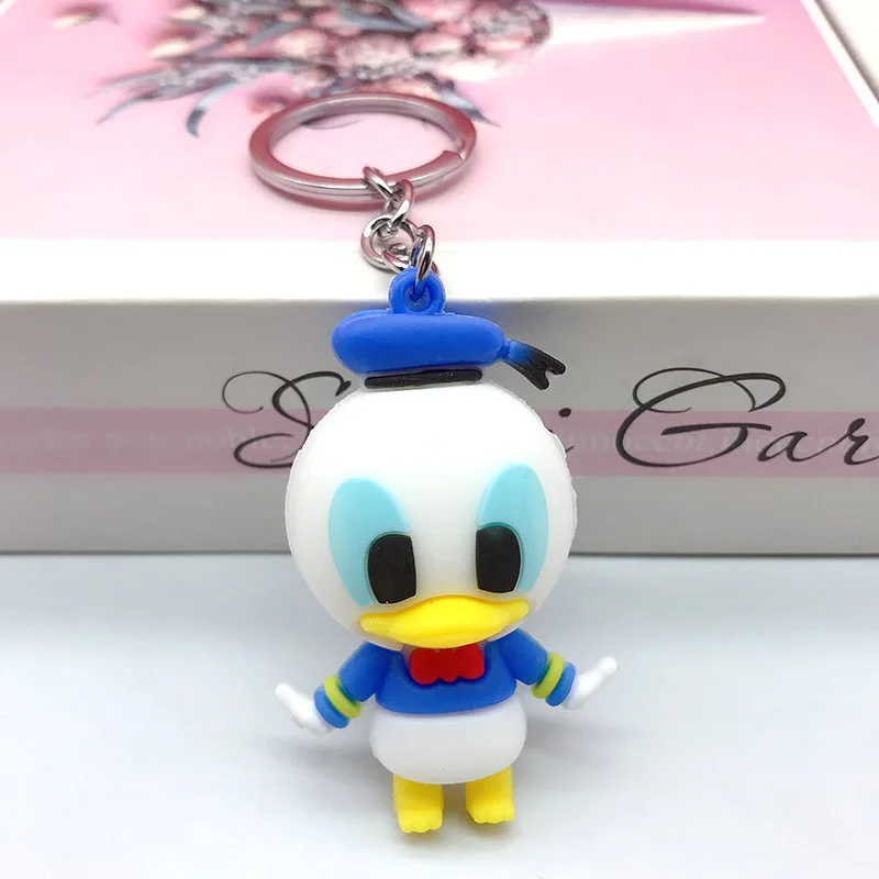 Compra Lindo Disney Pato Donald Mickey Mouse modelo llaveros de juguete para niñas dibujo animado Pooh llavero princesa llavero con figura juguete regalo de niños para niños Zn7mzNMKRBB