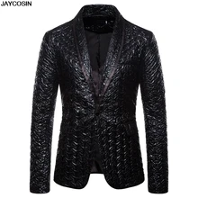 KLV,, пиджак, очаровательный, мужской, Повседневный, приталенный, на одной пуговице, деловой пиджак, вечерние, блузки, американец, para hombre 9916