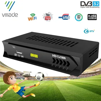 

Vmade DVB S2 satellite tv receiver Full HD tv receiver H.264 TV Tuner DVB satellite receiver support 3G WIFI Youtube AC3 decoder