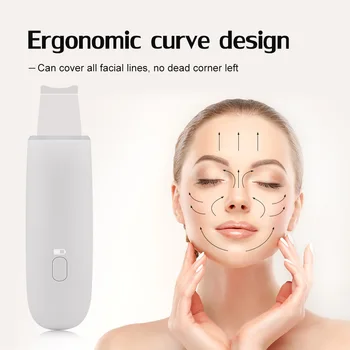 

Ultrasonic Skin Scrubber Deep Face Cleaning Machine Peeling Shovel Facial Pore Cleaner Face Skin Scrubber Lift Machine Beauty