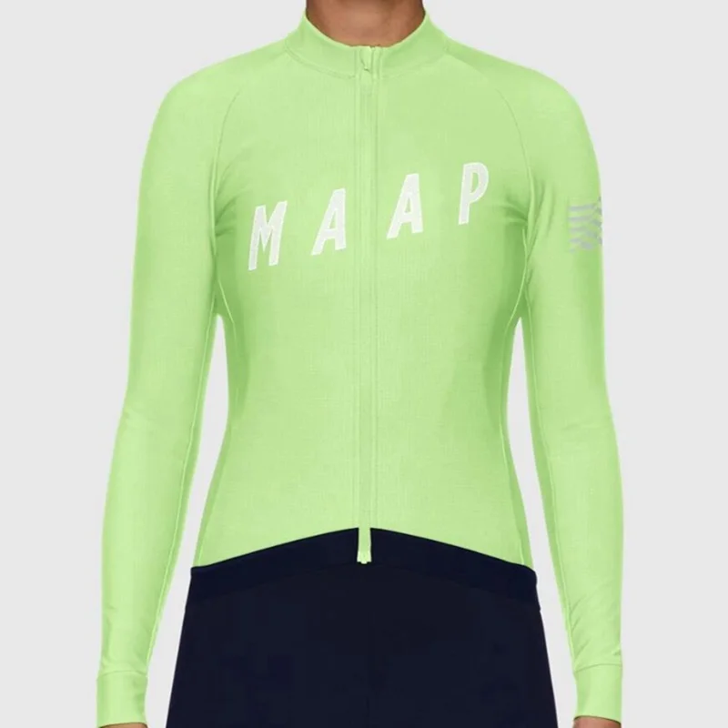 Ropa Bicicleta Pro Team Maap Спортивная одежда для женщин осень дышащий с длинным рукавом Велоспорт Джерси Manga larga ciclismo