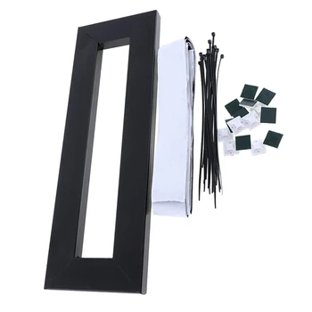 

Guitar Effects Pedalboard Mini with Pedals Mountain Tape Cable Tie Pedalboard Single Block Effector Pasting Board (Black)