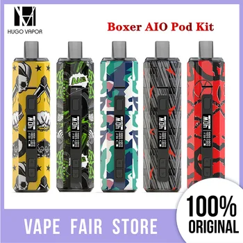 

Original Hugo Vapor Boxer AIO Pod Kit W/ Internal 1500mAh Battery W/ 40W Output W/ 3.5ml Capacity Pod W/ Type-C For MTL/DL Vape