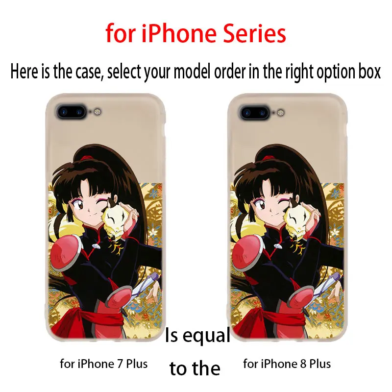Мягкий чехол для iPhone 12 11 Pro X XS Max XR 8 7 6 Plus 5s SE 2020 S 1 Mini Cover Inuyasha Japan Anime|Бамперы| |