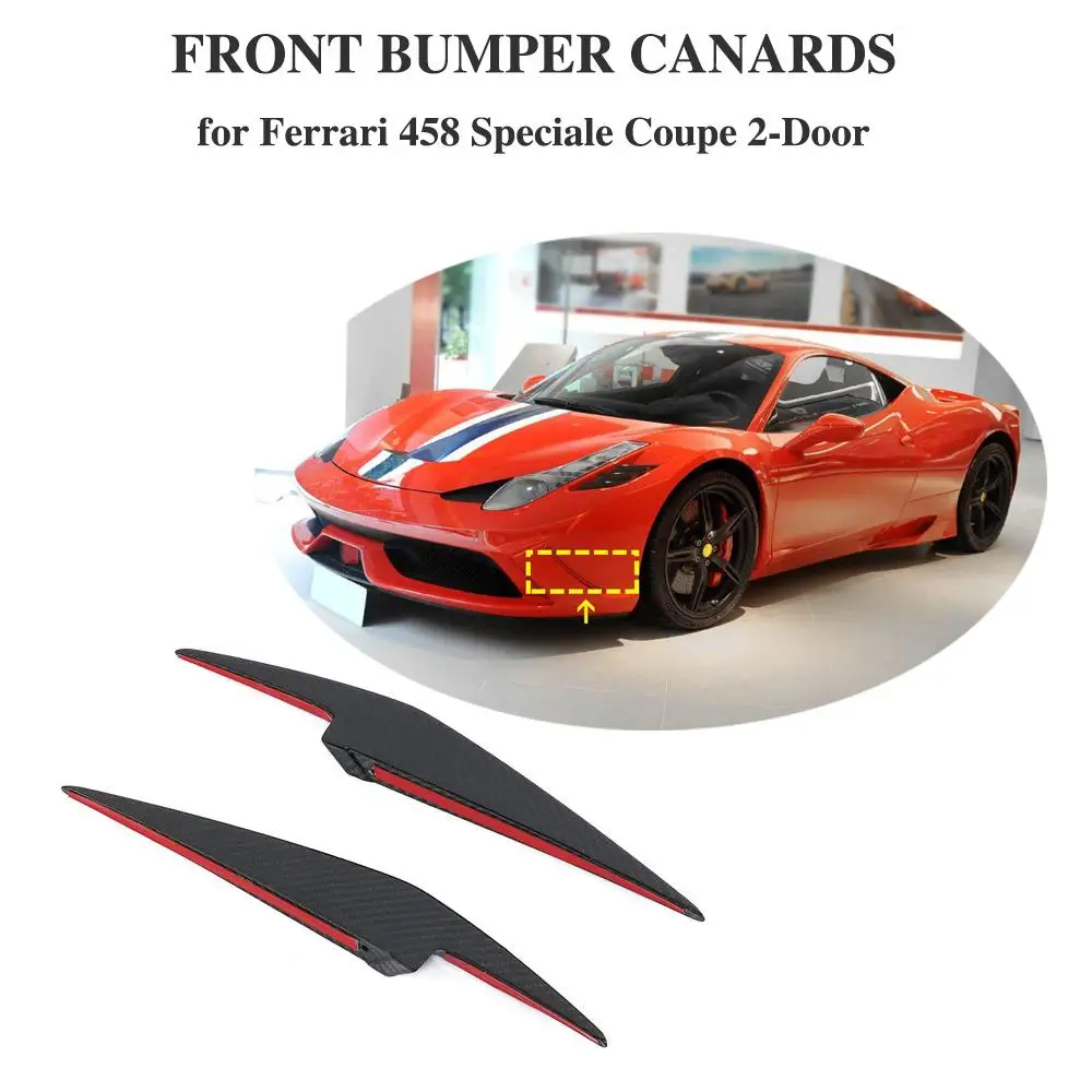 Передний сплиттер для Ferrari 458 Special 2014 2015 переднего крыла из углеродного волокна