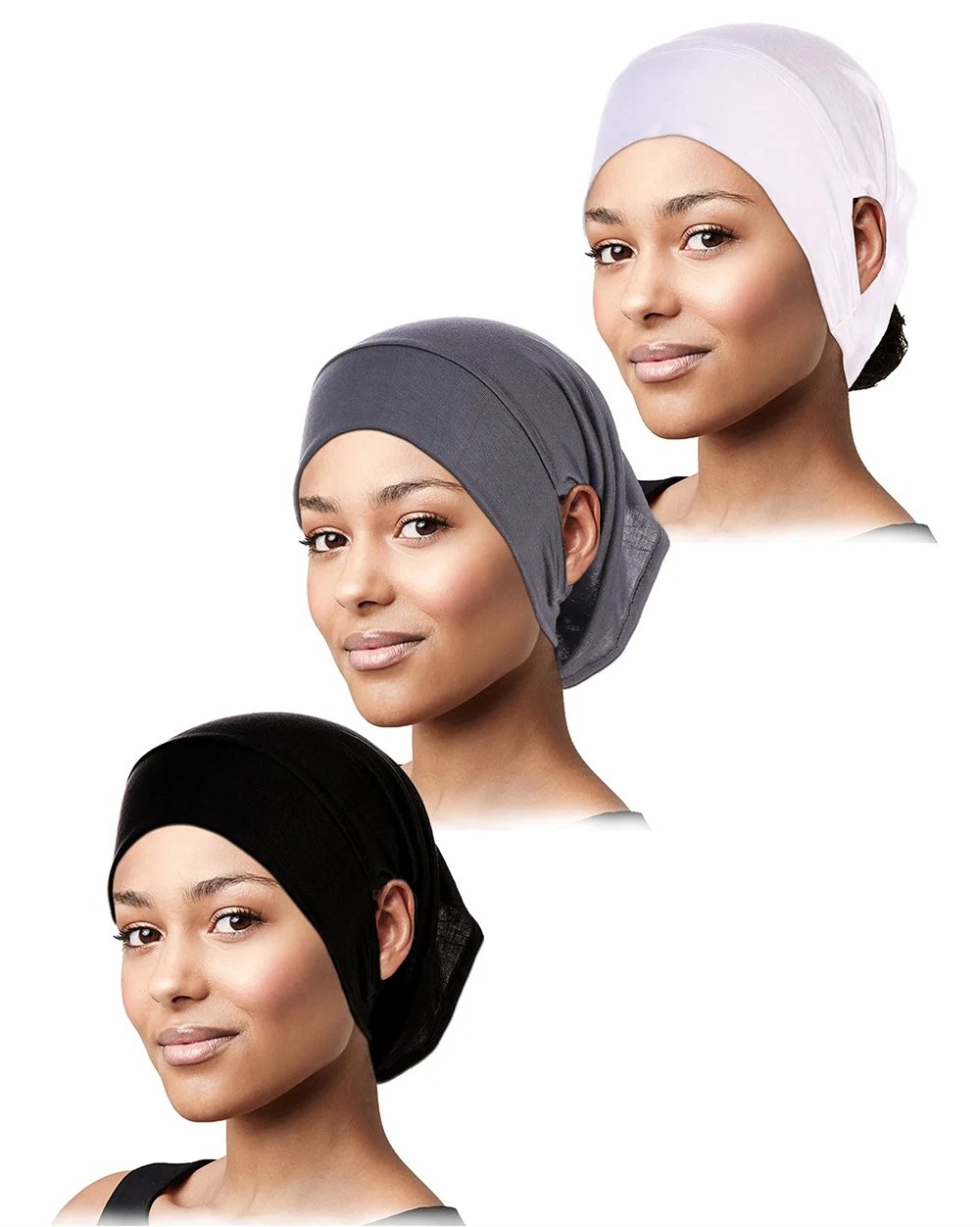 Ear Hole Hijab Caps Bandanas Cap 