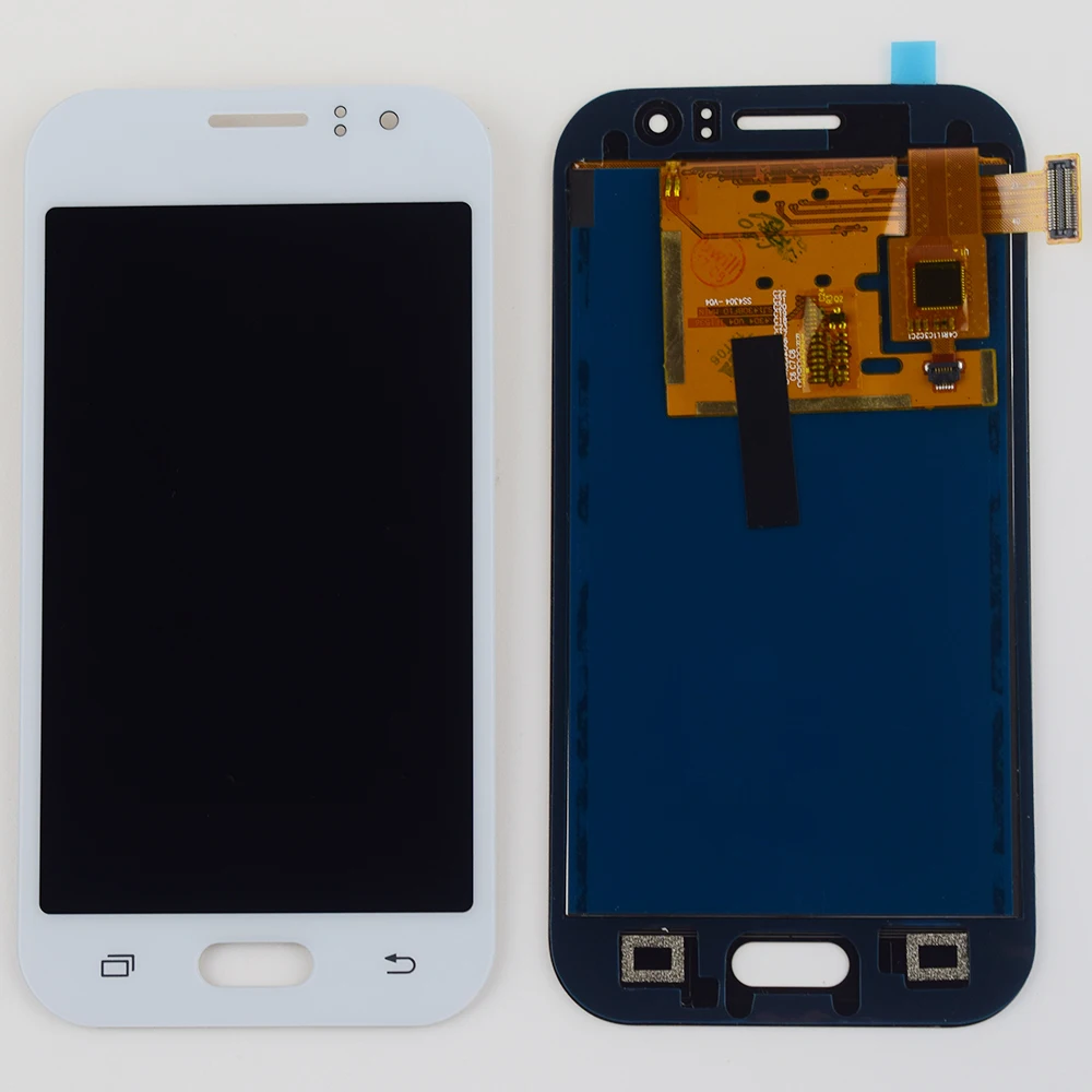 Для Samsung Galaxy J1 Ace J110 J110F J110H Сенсорная панель дигитайзер Сенсорное стекло+ ЖК-дисплей экран монитор панель в сборе - Цвет: White