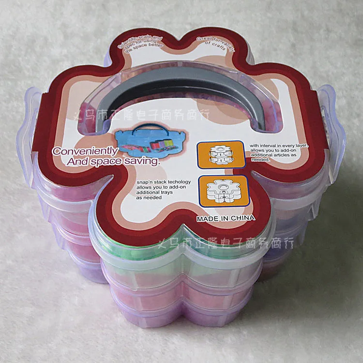 

Creative Handmade 5 Mm Pinpindoudou Set Plum Storage Box-Bean Puzzle Jigsaw Puzzle DIY CHILDREN'S Toy