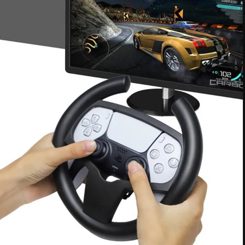 Plástico Volante Races Gaming Handle Titular Para PS5 Jogo De