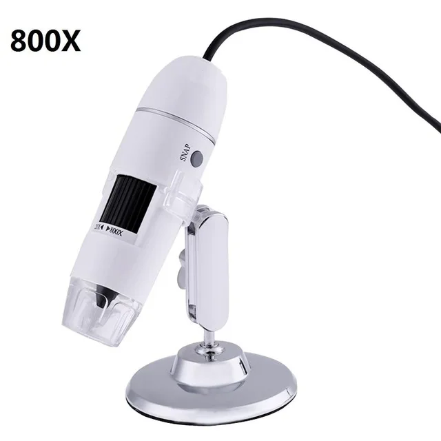 USB цифровой 1000X 800X микроскоп 8 светодиодный 2-мегапиксельный электронный микроскоп Эндоскоп увеличительная камера увеличительная подставка инструмент - Цвет: B 800X