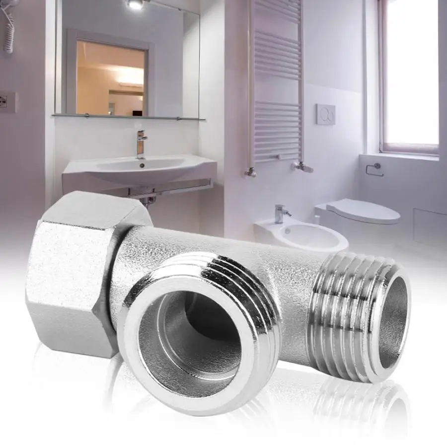 

2Pcs Toilet Diverter Valve Adapter 3 Way Connector Valves Flushing Valve(EU3/8) Toilet WC Accessories