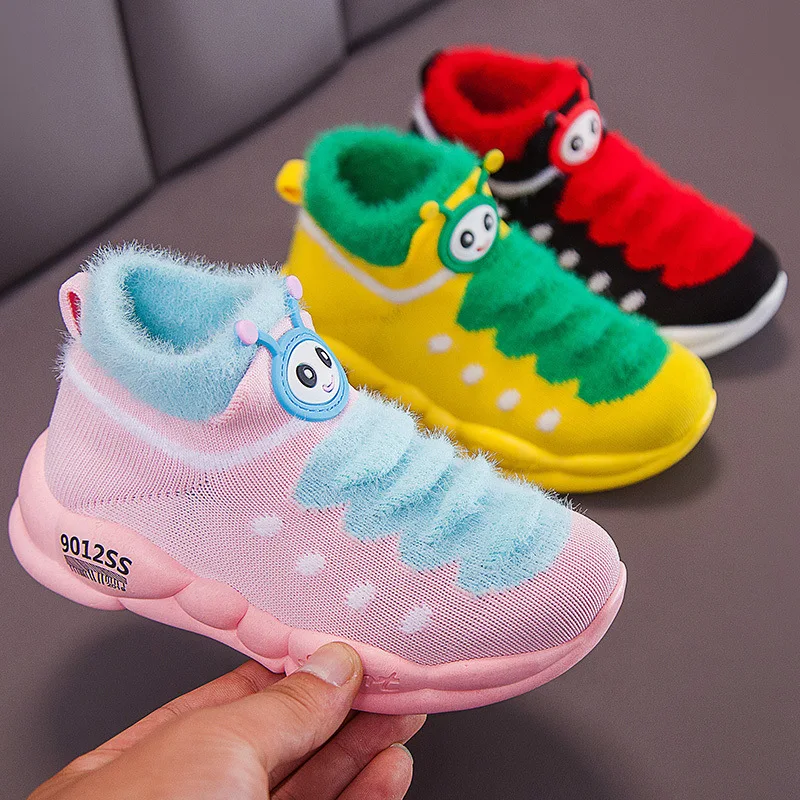 

Girls Athletic Shoes Caterpillar Shoes 2019 Autumn And Winter New Style Fashion Baby Shoes Soft Bottom Fashion Western Style Boy