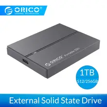 ORICO внешний SSD жесткий диск 1 ТБ SSD 128 ГБ 256 ГБ 512 ГБ SATA mSATA NVME портативный SSD 1 ТБ внешний твердотельный накопитель