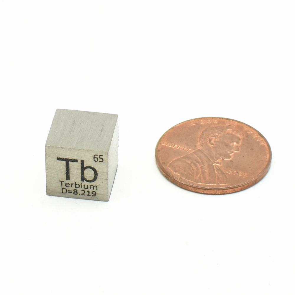 

Terbium Tb Cube Rare Earth High Purity for Research and Development Element Metal Simple Substance Collection 10x10x10 mm