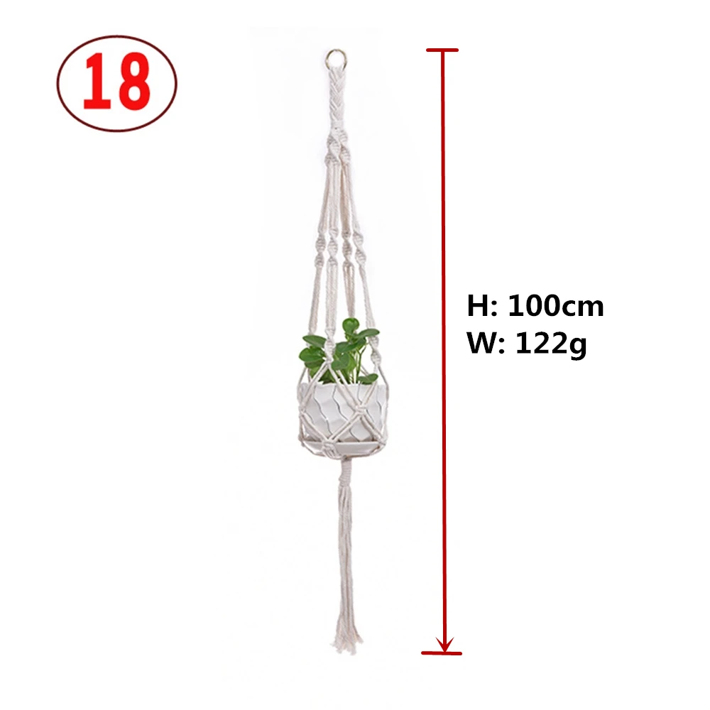 handmade macrame plant hanger flower pot hanger for wall decoration countyard garden Plant Holder Basket