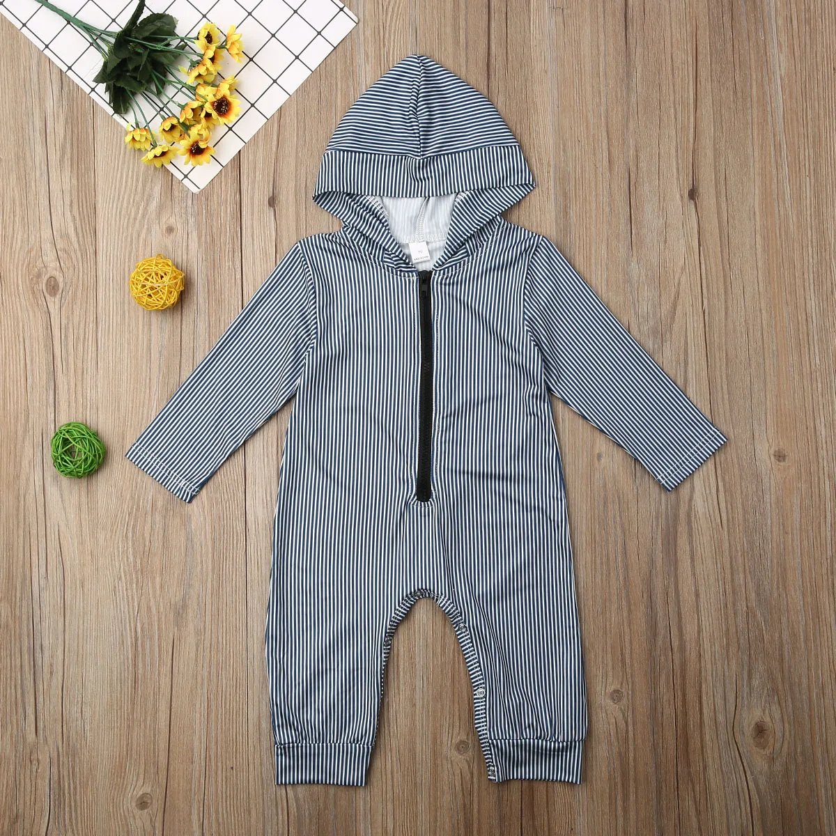Baby Spring Autumn Clothing Newborn Kids Baby Girl Boy Long Sleeve Clothes Zipper Romper Jumpsuit Hoodies Solid Outfits