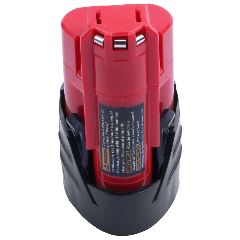 FFYY-1x красный + черный литий-ионный аккумулятор 12V 2500mAh для Milwaukee 48-11-2401 M12