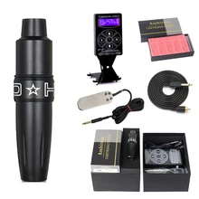 Профессиональная татуировка, Перманентный макияж, набор, ротационная ручка, машинка для татуировки, комплекты, 2А, мини питание, педаль, тату, студия, ассортимент